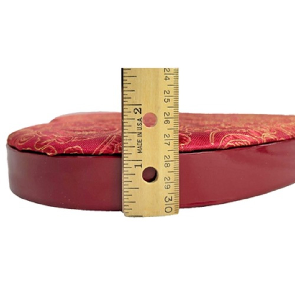 Heart Shaped Russell Stover Candy Box with Padded Fabric Lid Empty 10.5"‎ - Picture 10 of 12